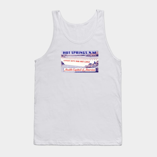 1940s Hot Springs New Mexico Tank Top by historicimage